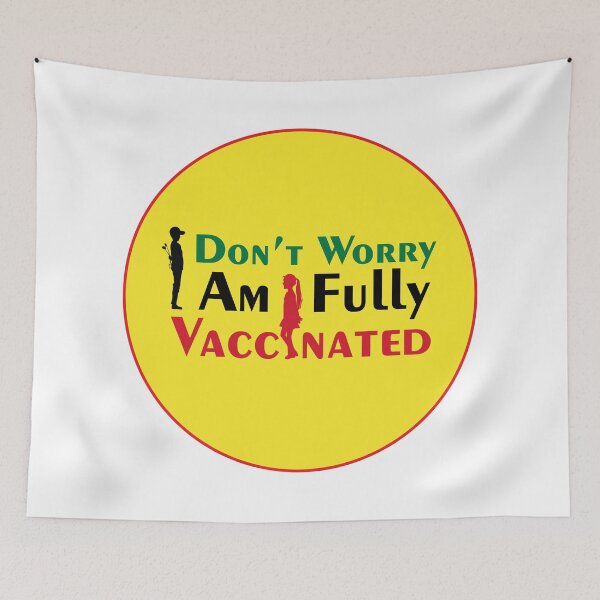 Item preview, Don't worry I am fully vaccinated (Male Version) designed and sold by Asnaf--Graphics.