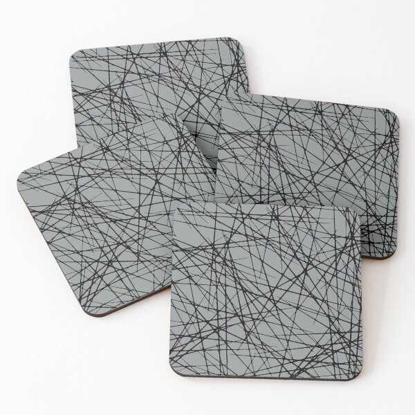 Artikelvorschau, Grey and Black Abstract Criss Cross Line Pattern Coordinates w/ Dutch Boy 2022 Popular Color Over The Moon 434-4DB - Colour Trends - Hue entworfen und verkauft von ColorOfTheYears.