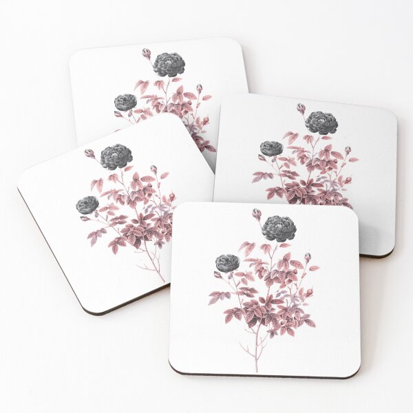 Item preview, Red Alt of Burgundy Cabbage Rose Painting  designed and sold by DaphneKstudio .
