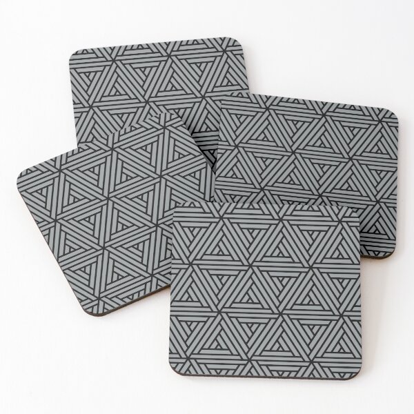 Item preview, Grey and Black Abstract Shape Mosaic Pattern 2 Coordinates w/ Dutch Boy 2022 Popular Color Over The Moon 434-4DB - Colour Trends - Hue designed and sold by ColorOfTheYears.