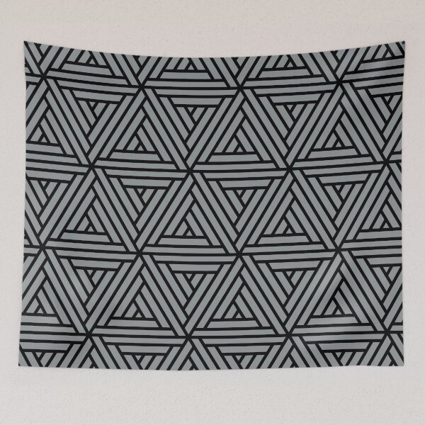 Item preview, Grey and Black Abstract Shape Mosaic Pattern 2 Coordinates w/ Dutch Boy 2022 Popular Color Over The Moon 434-4DB - Colour Trends - Hue designed and sold by ColorOfTheYears.