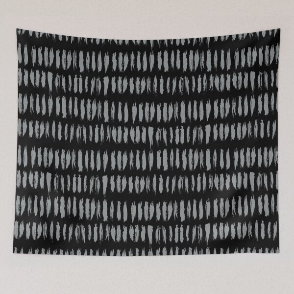 Item preview, Grey and Black Bold Stripe Dash Lines Pattern Coordinates w/ Dutch Boy 2022 Popular Color Over The Moon 434-4DB - Colour Trends - Hue designed and sold by ColorOfTheYears.