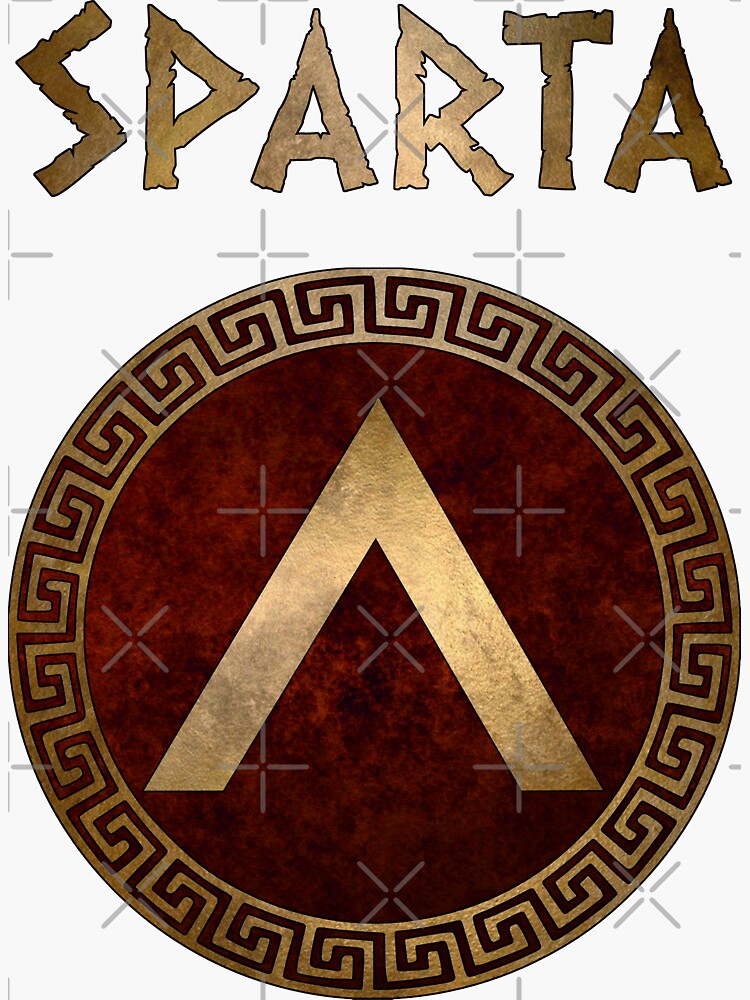 Spartanisches Logo Schild