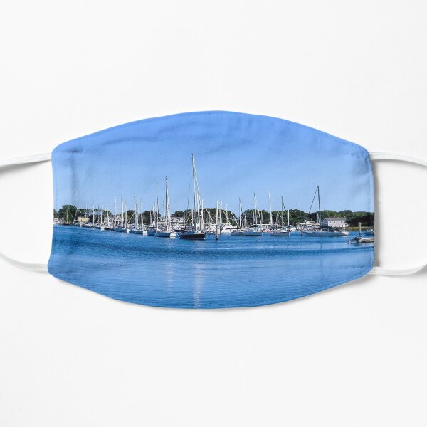 Sunlit Sailboats Flat Mask