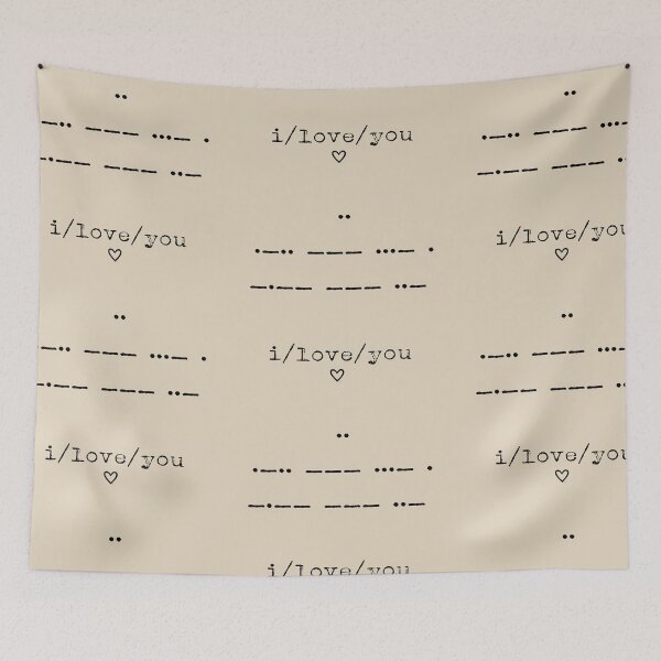 Artikelvorschau, Morse Code - Ich liebe dich entworfen und verkauft von lollylocket.