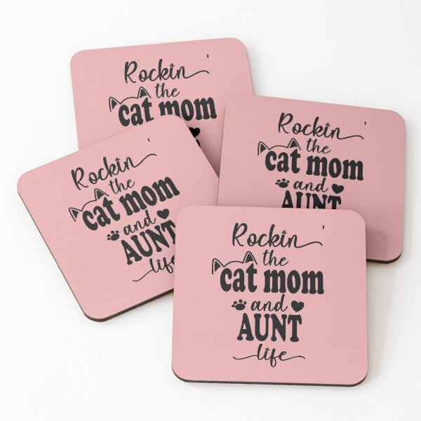 Item preview, Rockin The Cat Mom and Aunt Life | Gift For Auntie designed and sold by JooArtPrints  ★★★★★.