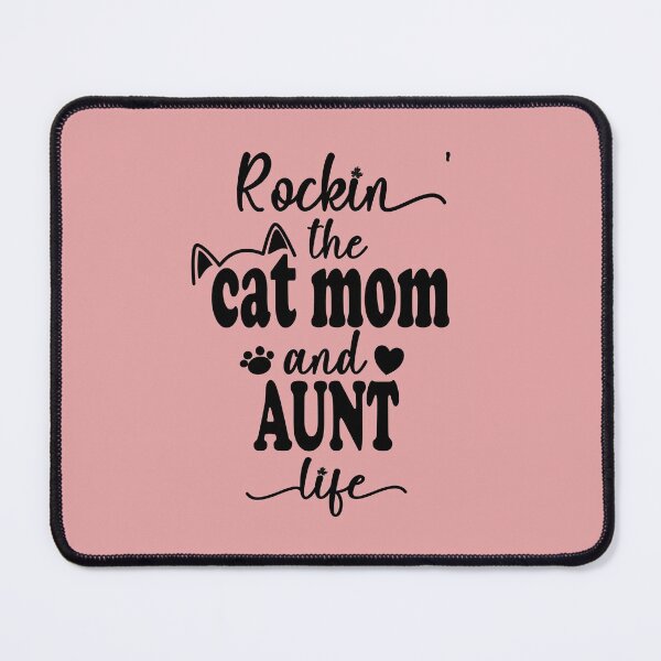 Item preview, Rockin The Cat Mom and Aunt Life | Gift For Auntie designed and sold by JooArtPrints  ★★★★★.