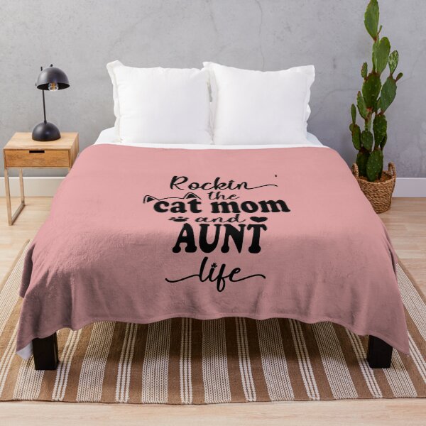 Item preview, Rockin The Cat Mom and Aunt Life | Gift For Auntie designed and sold by JooArtPrints ★★★★★.