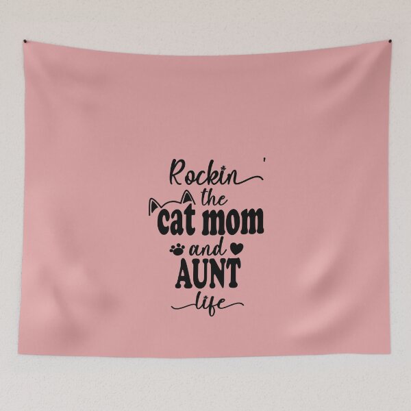 Item preview, Rockin The Cat Mom and Aunt Life | Gift For Auntie designed and sold by JooArtPrints  ★★★★★.