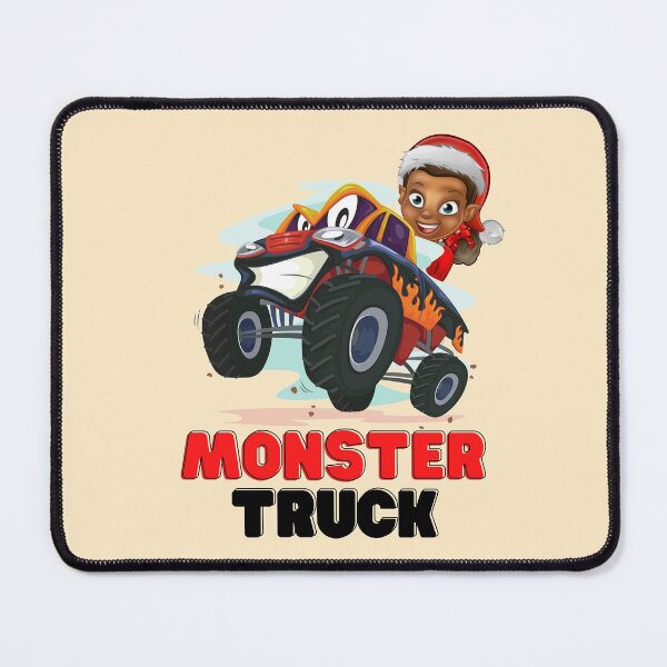 Item preview, Christmas Elf Riding Monster Truck designed and sold by infazbdeen.