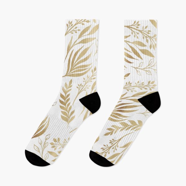 Item preview, Classy Gold Foliage Botanical White Design designed and sold by InovArtS.