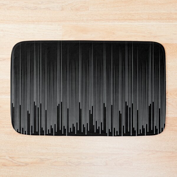 Item preview, Grey and Black Frequency Stripes Line Art Pattern Coordinates w/ Dutch Boy 2022 Popular Color Over The Moon 434-4DB - Colour Trends - Hue designed and sold by ColorOfTheYears.