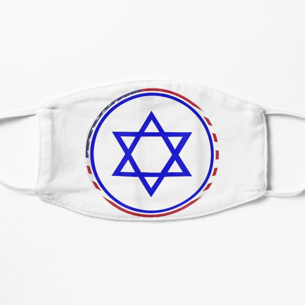 Best I Stand With Israel T-Shirt Kippah Star Of David Jewish Flat Mask