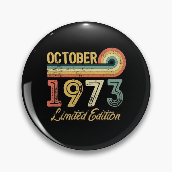 Item preview, Retro Vintage 48th Birthday - Born in October 1973 designed and sold by meedTee.