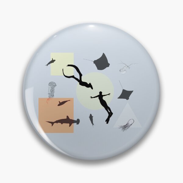Item preview, Freediving Couple in Ocean designed and sold by Arkneer.