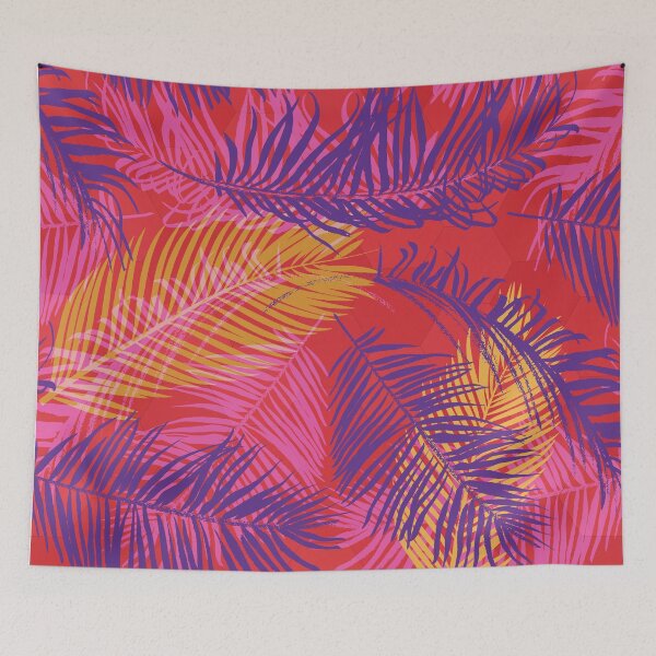 Item preview, Colorful palm leaf pattern  designed and sold by MakitoDesign.
