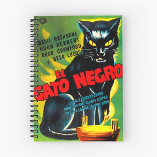 Item preview, Spanish Language Vintage Horror Movie "The Black Cat" w designed and sold by TheWitchsWolf.