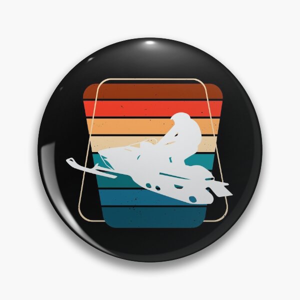 Item preview, Winter Sports Snowmobile Retro Stripes designed and sold by nanogarbanzo.