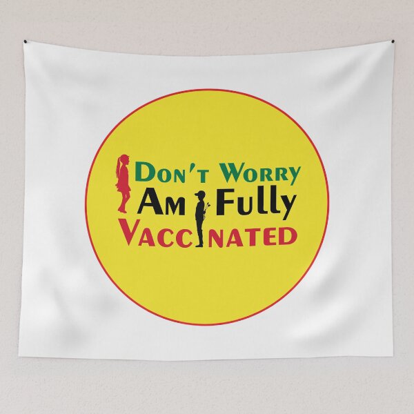 Item preview, Don't worry I am fully vaccinated (Female Version) designed and sold by Asnaf--Graphics.