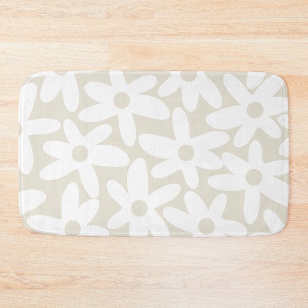 Item preview, Daisy Time Floral Pattern in White and Beige designed and sold by kierkegaard.
