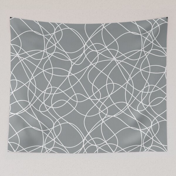 Item preview, Grey and White Scribbled Lines Mosaic Pattern Coordinates w/ Dutch Boy 2022 Popular Color Over The Moon 434-4DB - Colour Trends - Hue designed and sold by ColorOfTheYears.