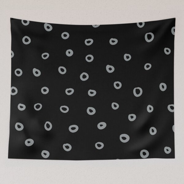 Item preview, Grey and Black Simple Hoop Circle Pattern Coordinates w/ Dutch Boy 2022 Popular Color Over The Moon 434-4DB - Colour Trends - Hue designed and sold by ColorOfTheYears.