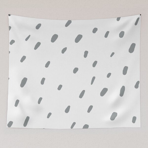 Item preview, Grey and White Simple Blot Polka Dot Pattern Coordinates w/ Dutch Boy 2022 Popular Color Over The Moon 434-4DB - Colour Trends - Hue designed and sold by ColorOfTheYears.