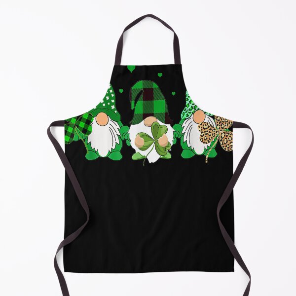Item preview, Three Gnomes Holding Shamrock Leopard Plaid St Patrick's Day designed and sold by cristgilbe.