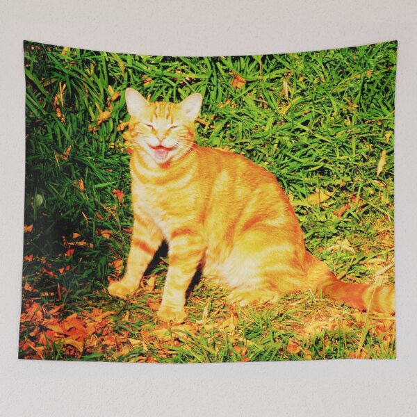 Item preview, Laughing yellow cat designed and sold by Nicole Kiefer.