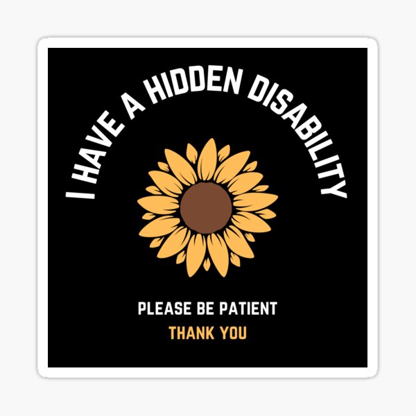 Item preview, I have a hidden disability designed and sold by Thecatsbell.