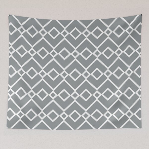 Item preview, Grey and White Tessellation Line Pattern 23 Coordinates w/ Dutch Boy 2022 Popular Color Over The Moon 434-4DB - Colour Trends - Hue designed and sold by ColorOfTheYears.