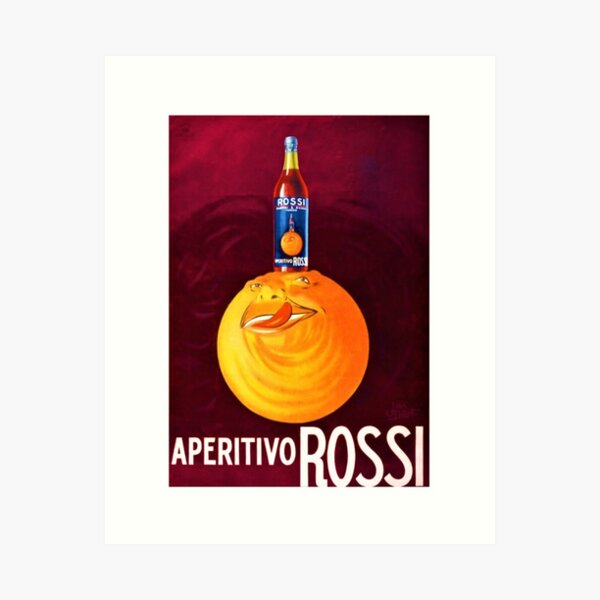 Item preview, 1930's Vintage Rose Red Aperitivo Rossi Aperitif Alcoholic Beverages Food and Wine Advertising Poster designed and sold by Jéanpaul  Ferro.