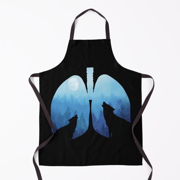 Item preview, Breathe pure air, Lungs, nature, wolf, mountains, outdoors, adventure, camping designed and sold by Collagedream.
