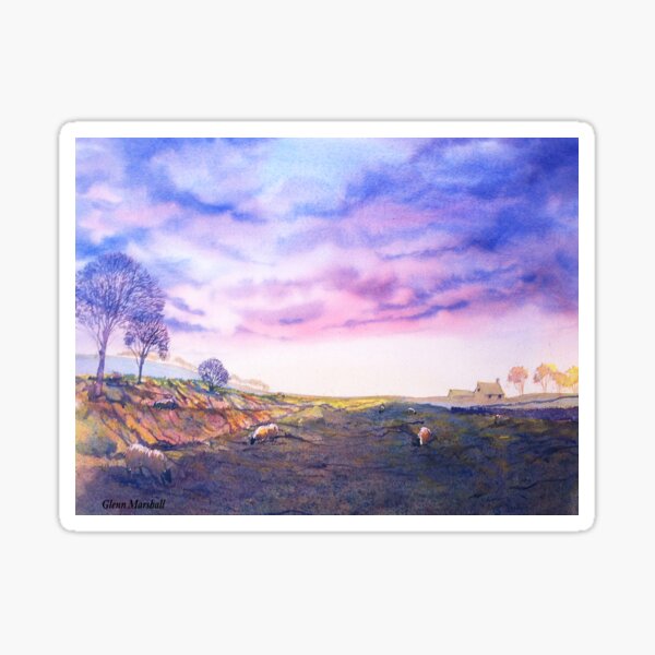 Twilight on Cockmoor Hall Sticker
