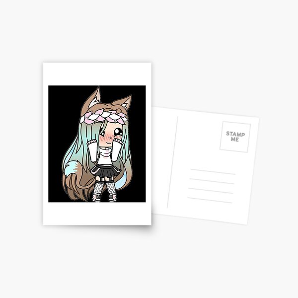 street style - gacha edit Postcard for Sale by BambooBanana