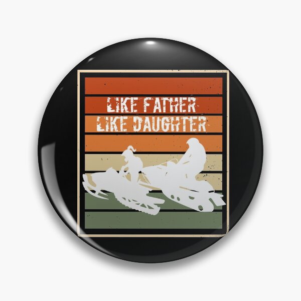 Item preview, Father Daughter Snowmobile Riders designed and sold by nanogarbanzo.