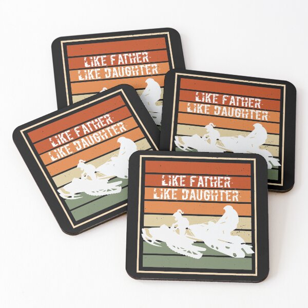 Item preview, Father Daughter Snowmobile Riders designed and sold by nanogarbanzo.