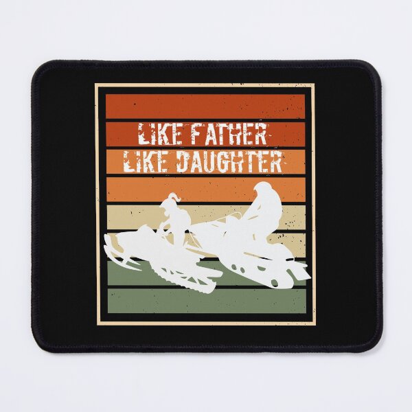 Item preview, Father Daughter Snowmobile Riders designed and sold by nanogarbanzo.