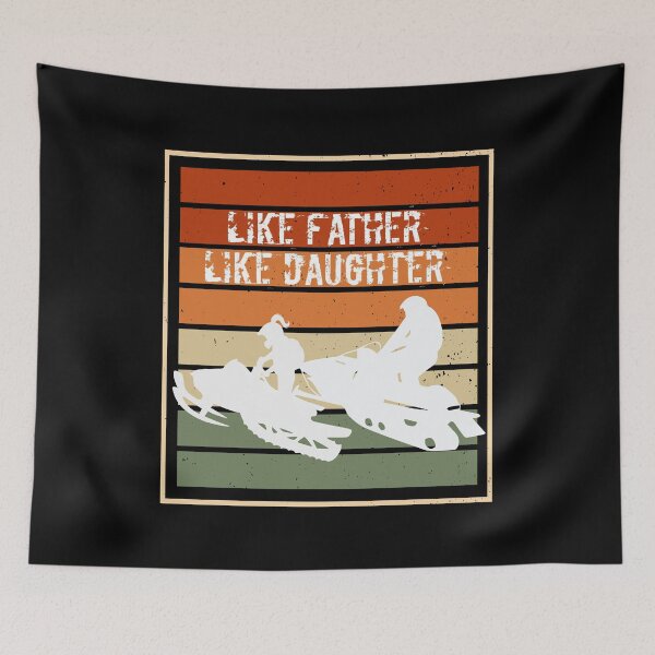 Item preview, Father Daughter Snowmobile Riders designed and sold by nanogarbanzo.
