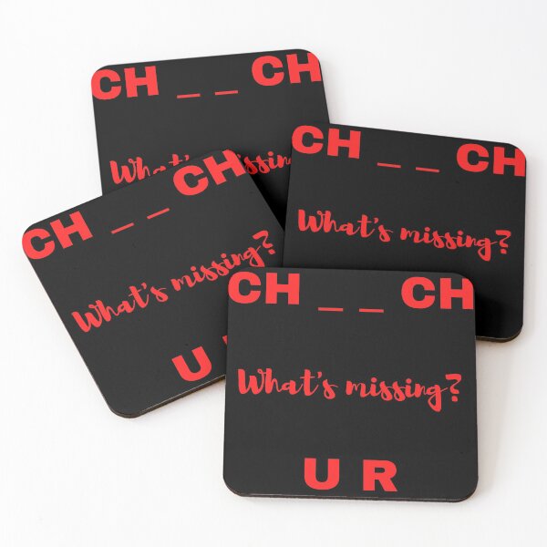 Item preview, Church, What's missing? Red Print designed and sold by delvaoutfitters.