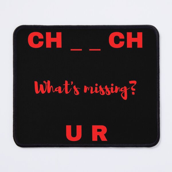Item preview, Church, What's missing? Red Print designed and sold by delvaoutfitters.