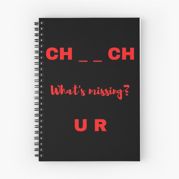 Item preview, Church, What's missing? Red Print designed and sold by delvaoutfitters.