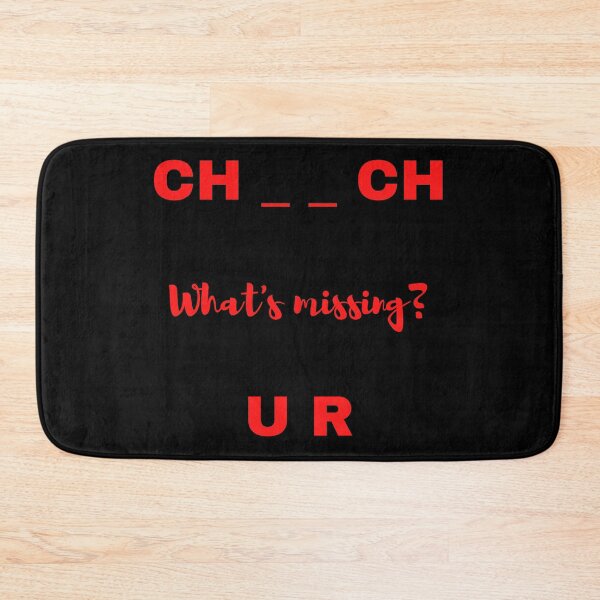 Item preview, Church, What's missing? Red Print designed and sold by delvaoutfitters.