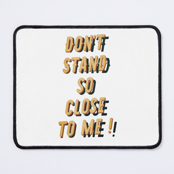 Item preview, Don t stand so close to me - Typo Red - Fight the Virus designed and sold by Hell-Prints.