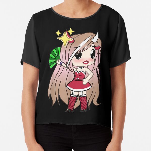 Compre Gacha life e gacha club roupas chibi anime kawaii roupas clássicas  camiseta verão manga curta estampada roupas poliéster t-sh barato — frete  grátis, avaliações reais com fotos — Joom