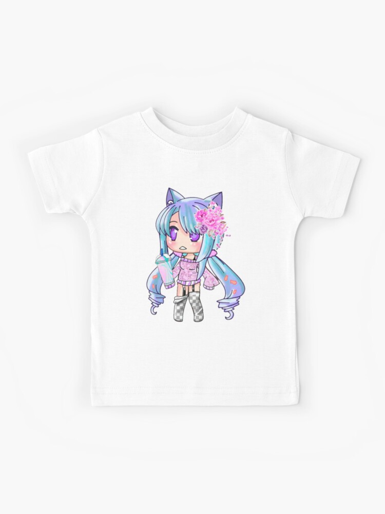 Gacha Life and Gatcha Club Chibi Anime Kawaii Kids Girls Outfits 18 | Kids  T-Shirt