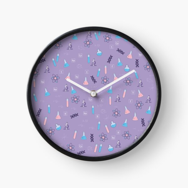 Pastel Science Nerd Clock