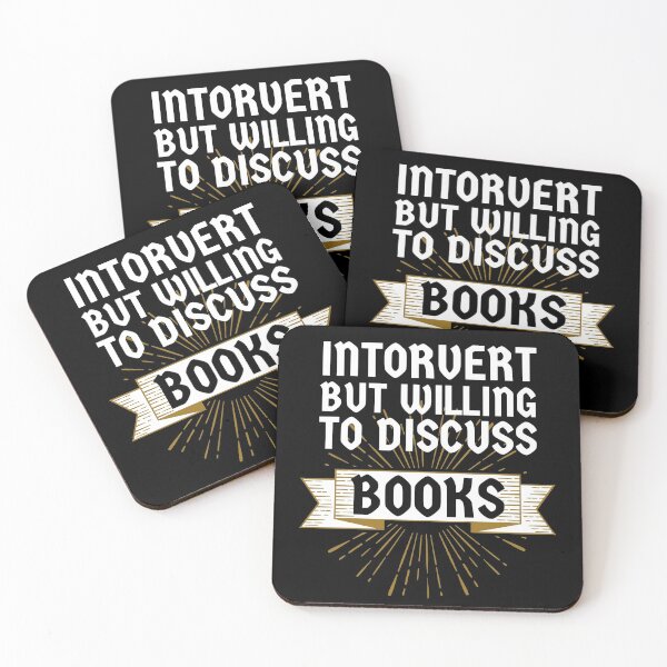 Item preview, Introvert but Willing to Discuss Books designed and sold by ACC .