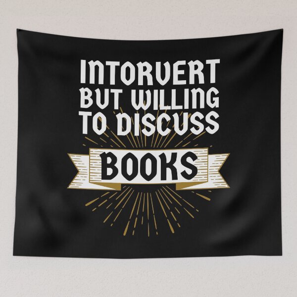 Item preview, Introvert but Willing to Discuss Books designed and sold by ACC .