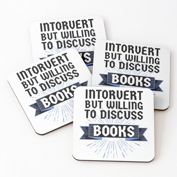 Item preview, Introvert but Willing to Discuss Books designed and sold by ACC .